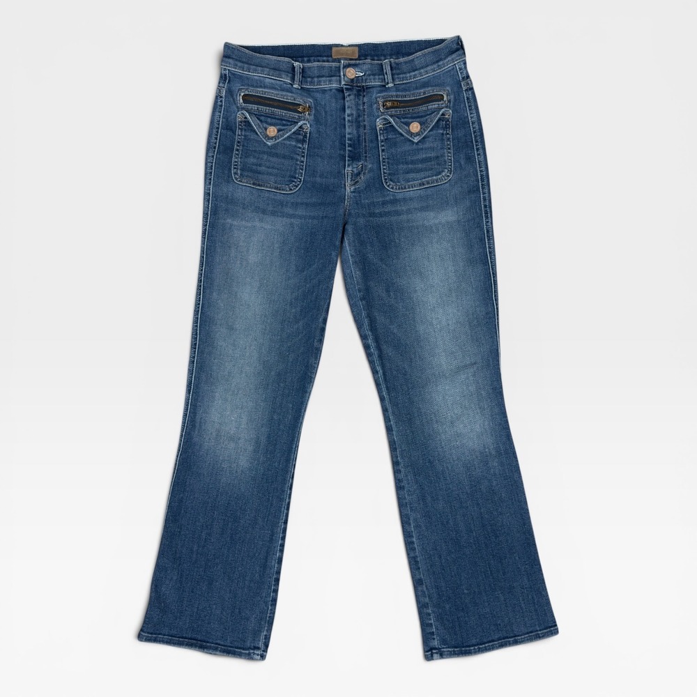 MOTHER The‎ Insider Crop Point Racing Hearts Size 29 RETIRED Style Front Pockets